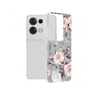 Husa Oppo Reno 8, Marble Series, Bloom of Ruth Gray